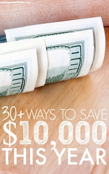 Here are 30+ different ways to save money each month. If you do all of them, you may be able to save hundreds or thousands of dollars each year!