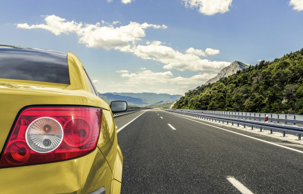 best jobs for 16 year olds - yellow car on highway