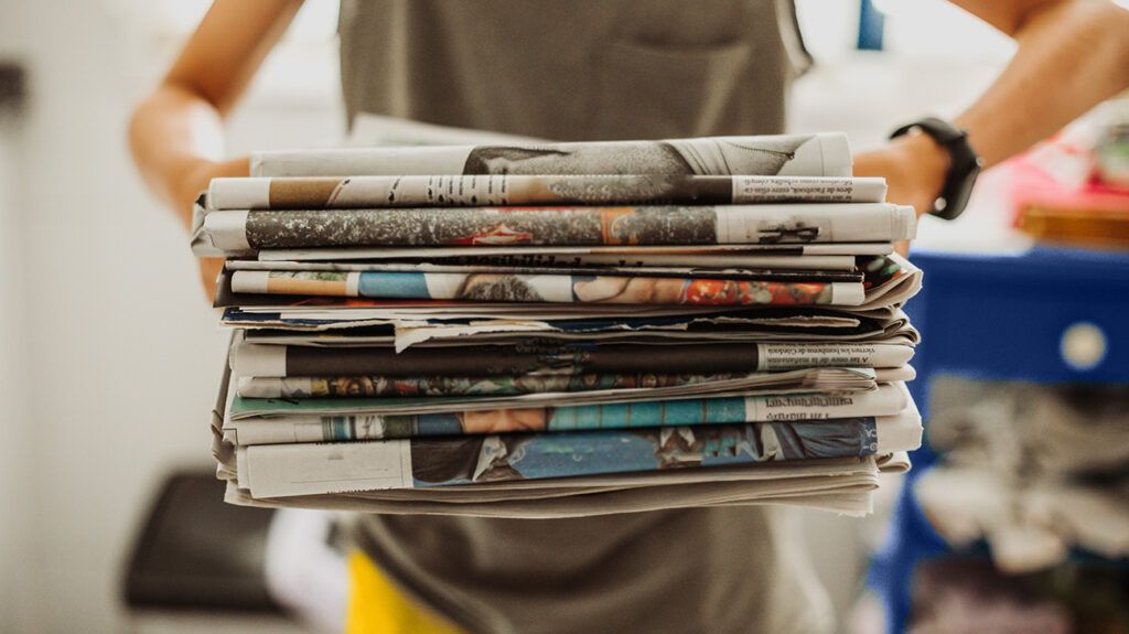 Woman cleaning up her perspective about her hoarding behaviors